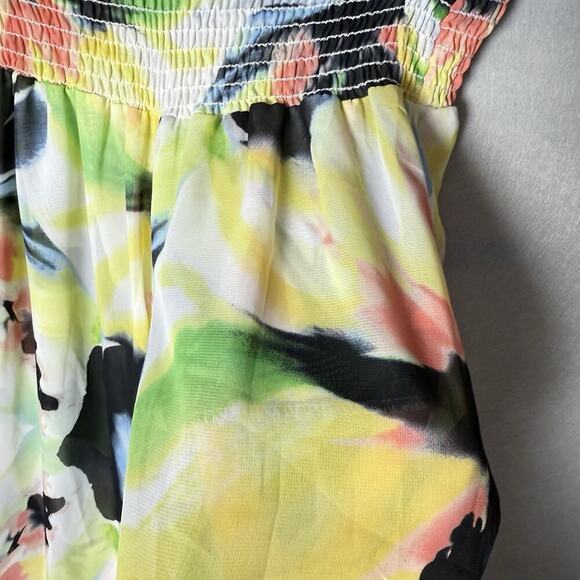 Show Me Your Mumu Women’s Floral Chiffon Wide Leg Pants Built In Shorts Size M - Picture 4 of 10